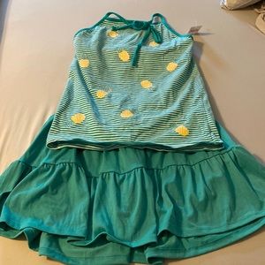 NWT! Justice 2 piece matching skirt and shirt